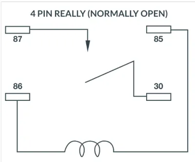 4-pin relay structure diagram 4-pin relay structure diagram